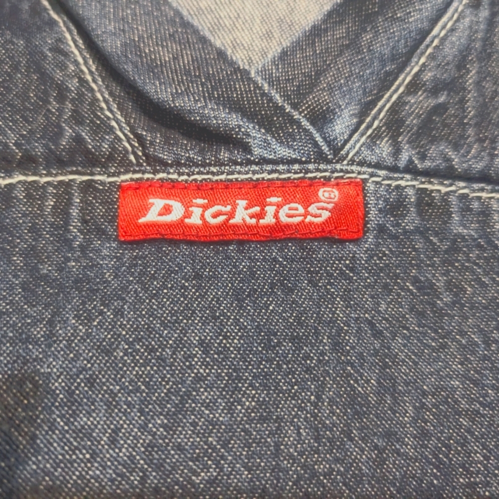 COPY - Dickies size large denim scrub top.